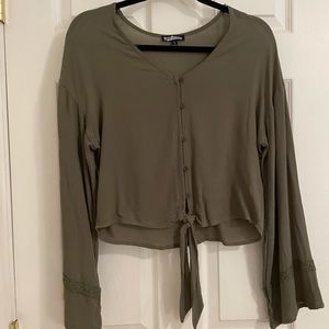 Olive green top